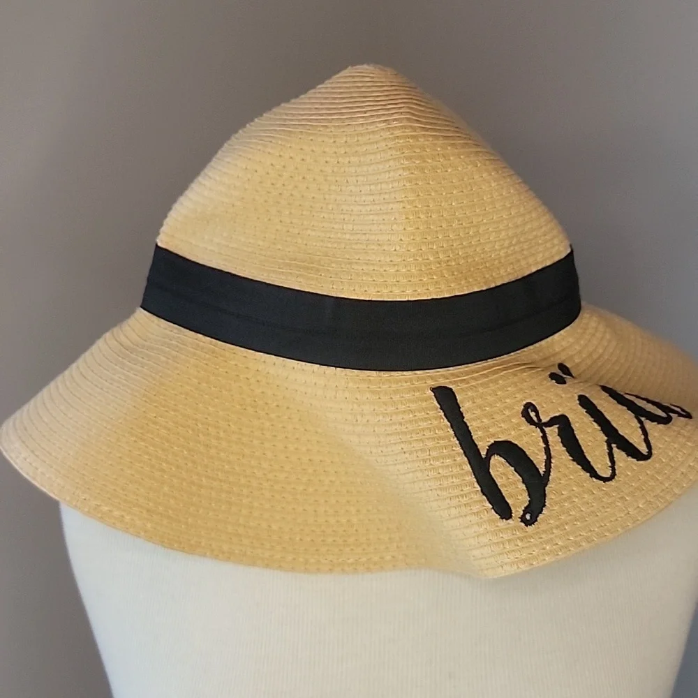 C.C NeW Tan Black Embroidered 